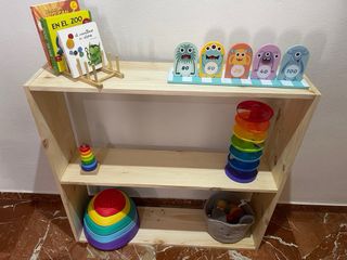 Estantería Montessori Madera Natural