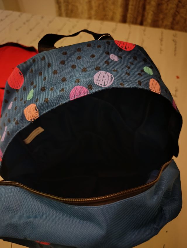 Mochilas Escolares Rojo y Azul Estampado