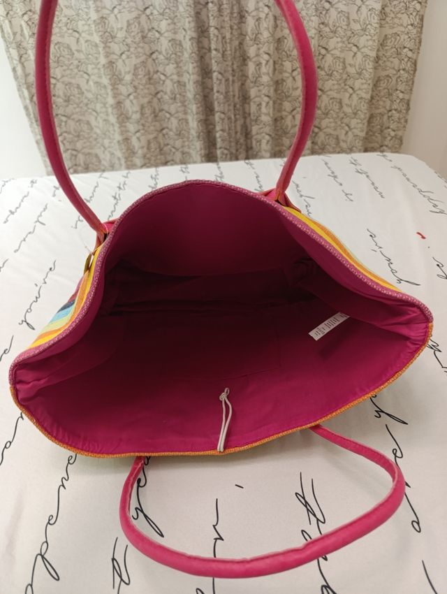 Bolsa de playa multicolor