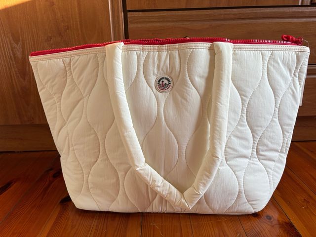 Bolso Grande Acolchado Blanco