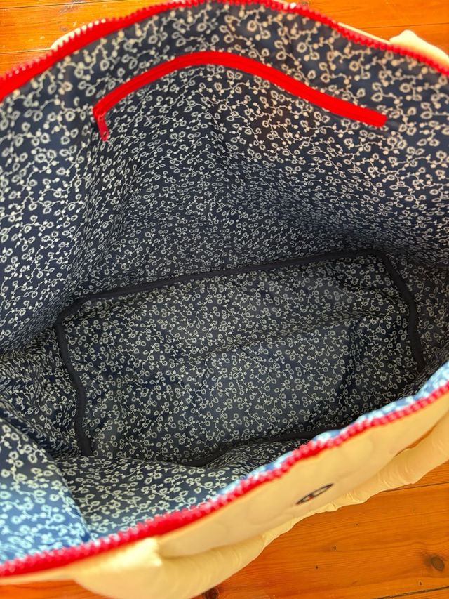 Bolso Grande Acolchado Blanco