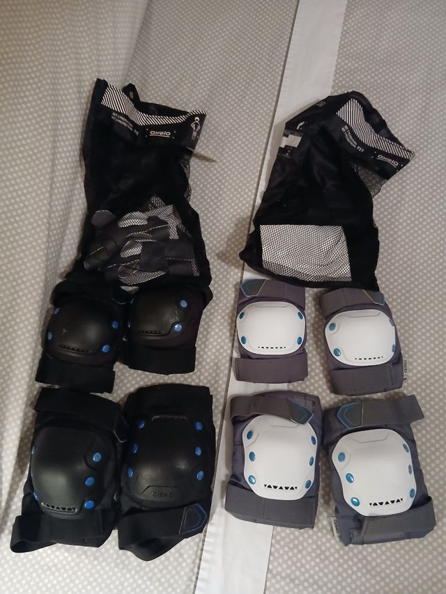 Rodilleras y coderas de protección dobles.