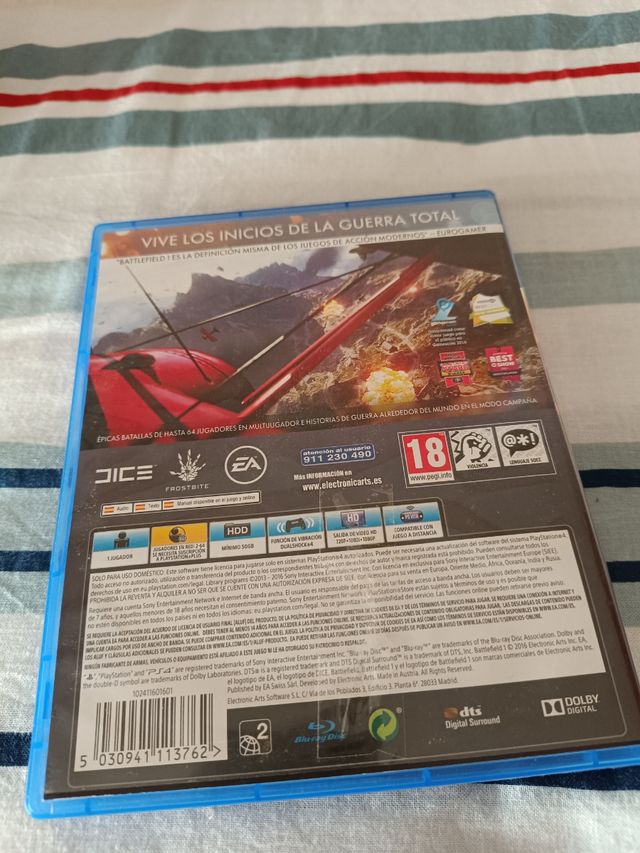 PS4 Battlefield 1 PS 4y ps5