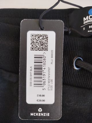 Pantalón corto McKenzie negro NUEVO CON ETIQUETAS