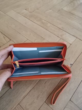 Cartera de mano naranja