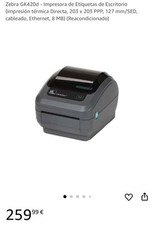 Impresora de etiquetas Zebra GK420d