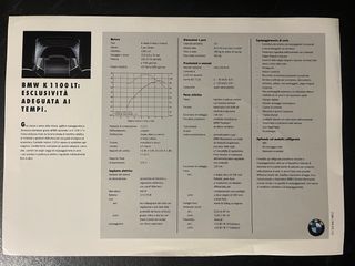 Depliant BMW K1100LT vintage