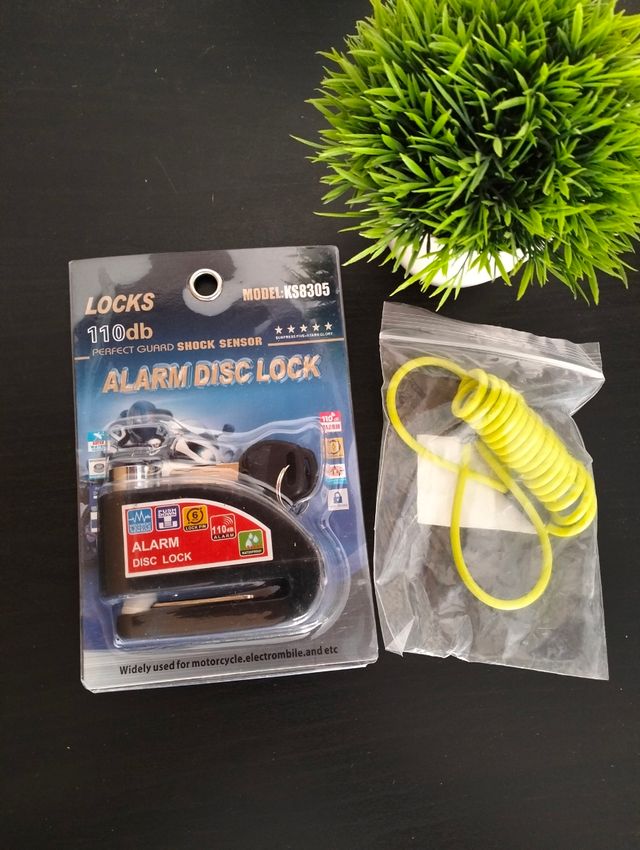 Antirrobo Disco Moto con Alarma