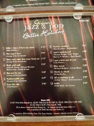 CD "Billie Holiday e Louis Armstrong"