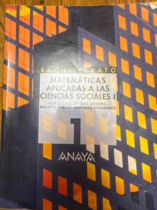 Matemáticas aplicadas a las ciencias sociales I...