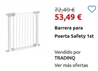 Barrera de seguridad para bebés y niños. Tengo 4.