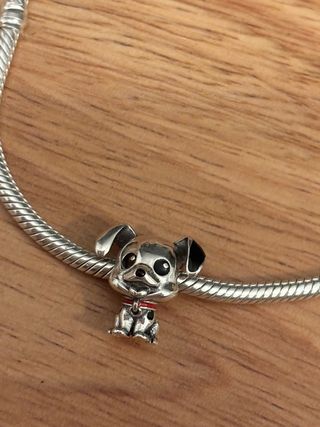 Charm Perro Dálmata Compatible Pandora Plata