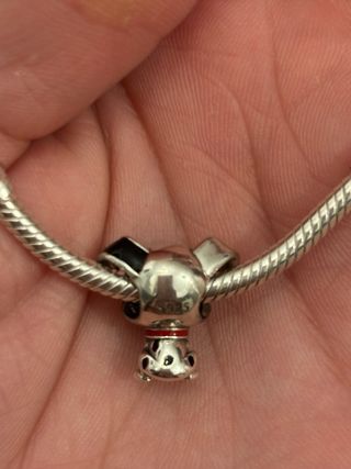 Charm Perro Dálmata Compatible Pandora Plata