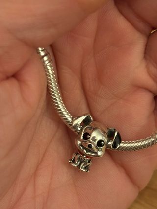 Charm Perro Dálmata Compatible Pandora Plata