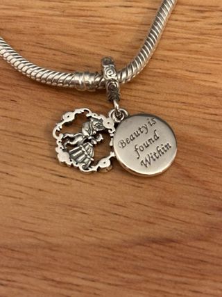 Charm Bella y Bestia compatible Pandora