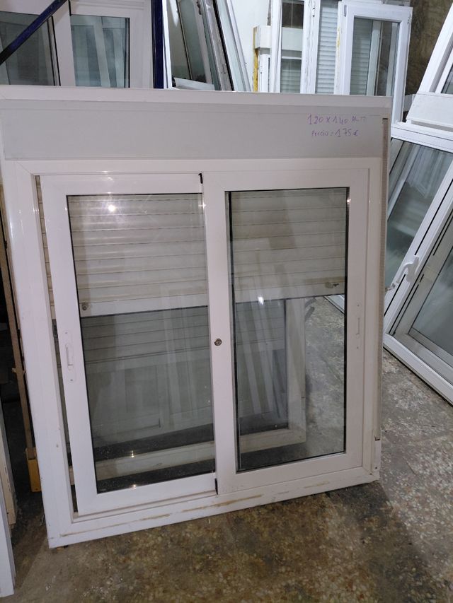 Ventana aluminio corredera 120x140