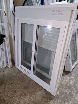 Ventana aluminio corredera 120x140