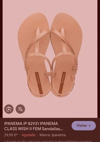 Sandalia Ipanema Esclava Dorada