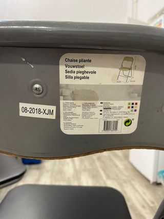 Sillas Plegables Negras (2 unidades)