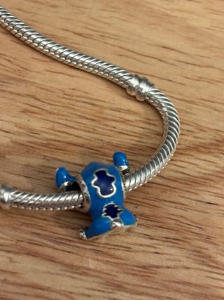 Charm Stitch Azul Compatible Pandora