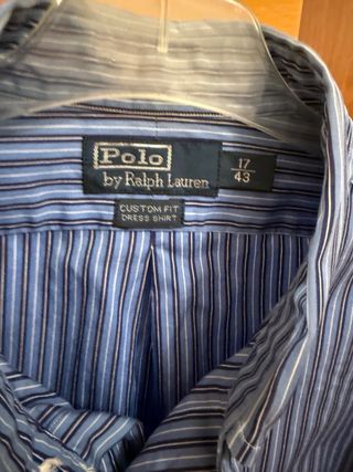 Camisa Polo Ralph Lauren Rayas Talla 43 