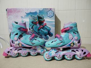 Patines en línea Frozen. Talla 30-33 ajustable.