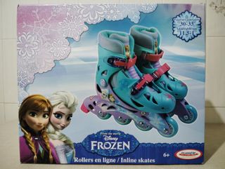 Patines en línea Frozen. Talla 30-33 ajustable.