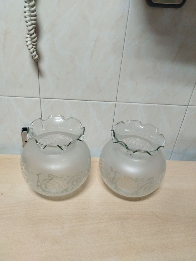 6 Tulipanes de Lámpara de Vidrio 2.50 cada una