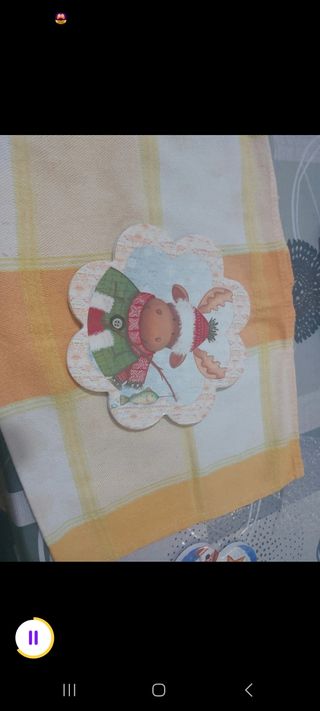 Sottopentola  ceramica natalizio con renna