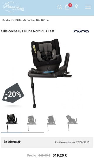 Silla de coche Nuna Knorr para bebé