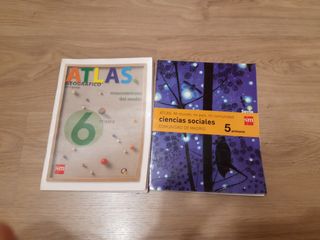 Libros de geografía 6°y 5° primaria