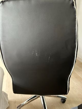 Silla de oficina giratoria de cuero