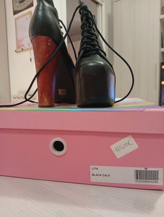 Jeffrey Campbell Lita Scarpe con Tacco Nero Tg 38