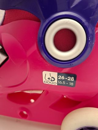 Patines Oxelo Talla 26-28 Rosa y Morado