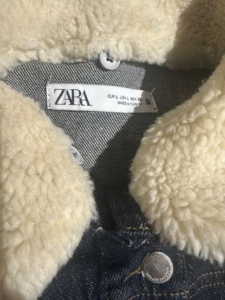 Cazadora Zara, cuello de borreguillo desmontable