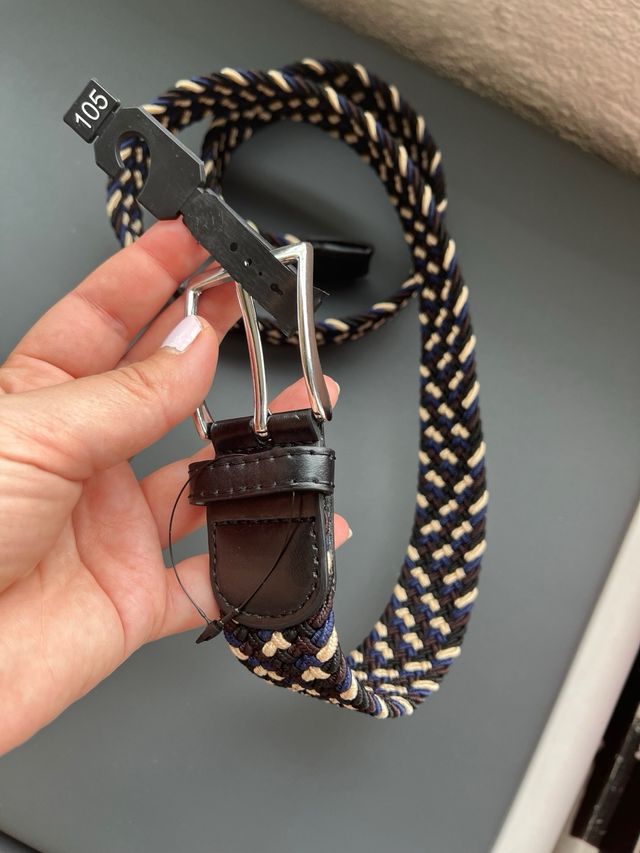 Cinturón trenzado 105cm sin estrenar