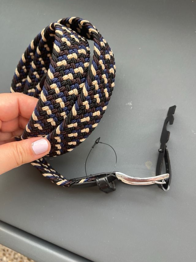 Cinturón trenzado 105cm sin estrenar