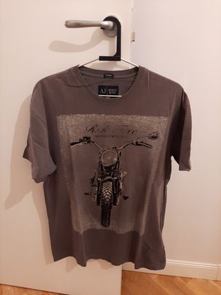 Camiseta Armani Jeans Motera Gris