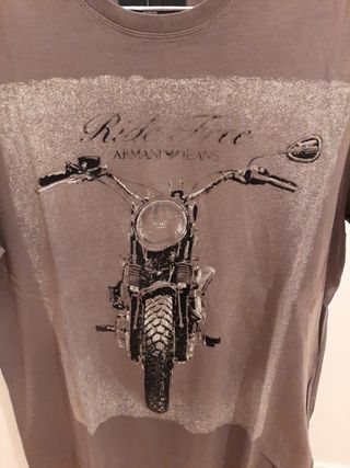Camiseta Armani Jeans Motera Gris