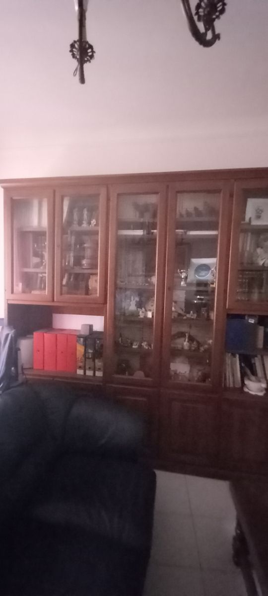 Mobile arte povera in legno e vetro