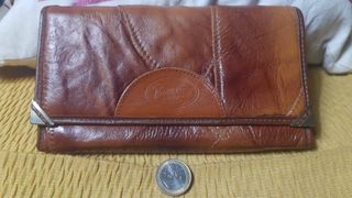 Cartera Monedero Piel Marrón