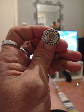 Anillo Rolex Plata y Oro con Esmeraldas