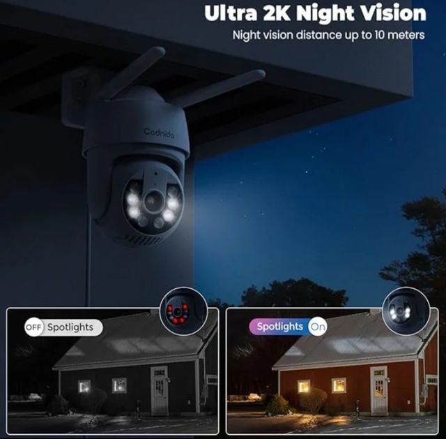 3 Telecamere sorveglianza WIFI iCsee Esterni 