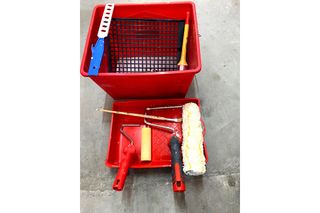 Lote rodillos y accesorios de pintura