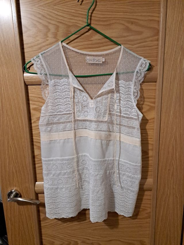 Blusa Blanca Encaje