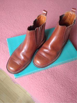 Botines de piel marrones