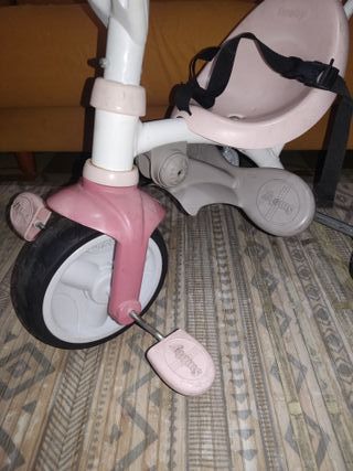 Carrito Bebe Smoby Rosa y Gris