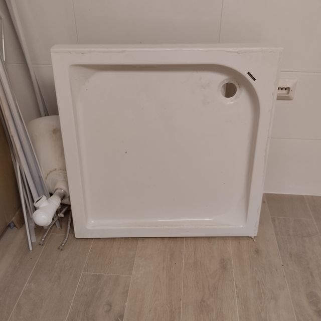 Plato de ducha blanco