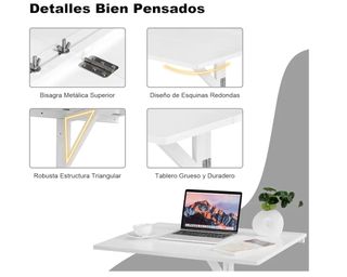 Mesa Plegable Pared 80x60 cm