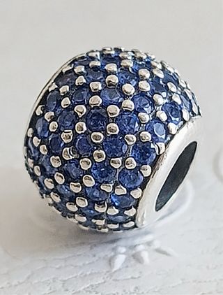 Pandora Charm ORIGINAL Bola Azul Brillante - Pave